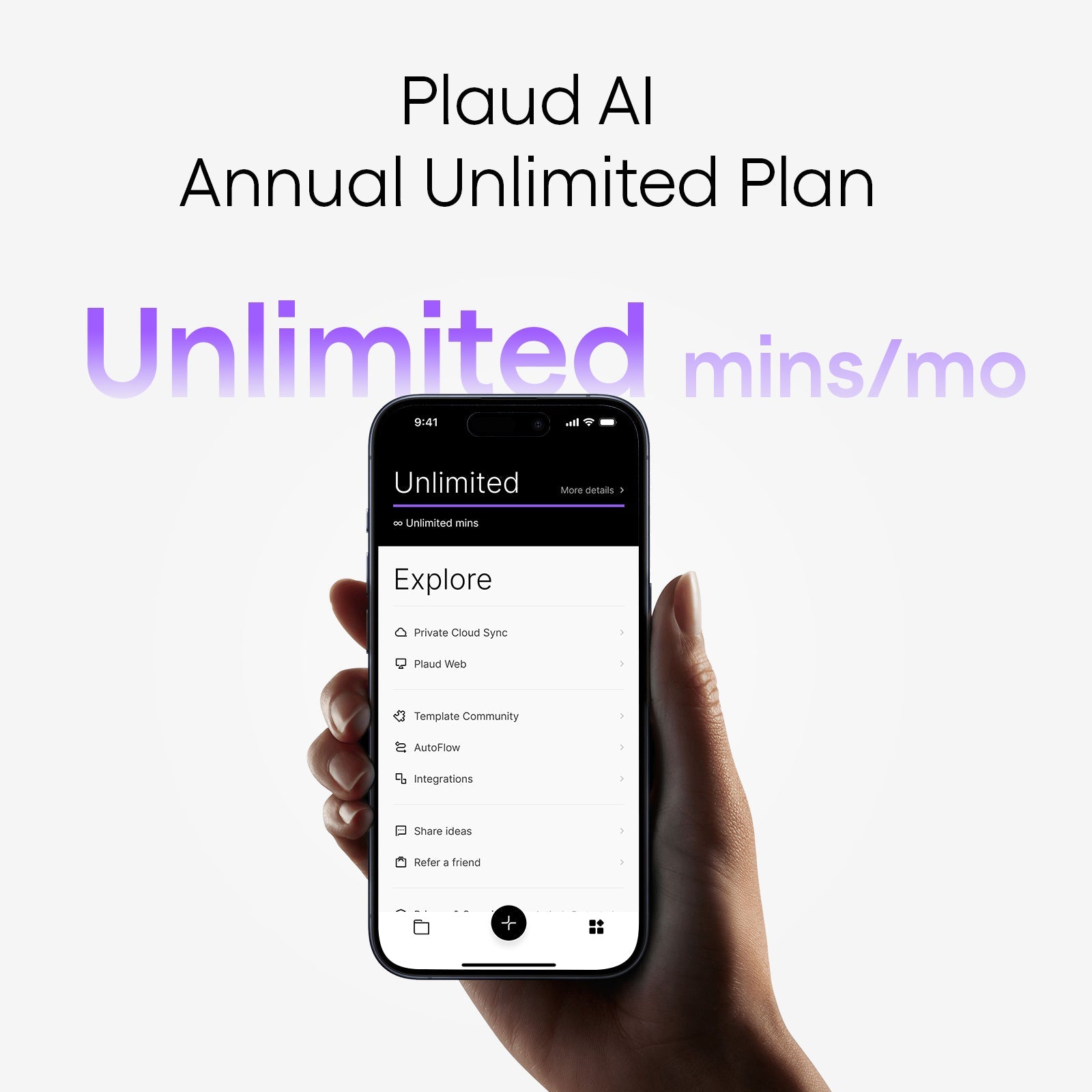 Plaud AI Plan Unlimited Anual