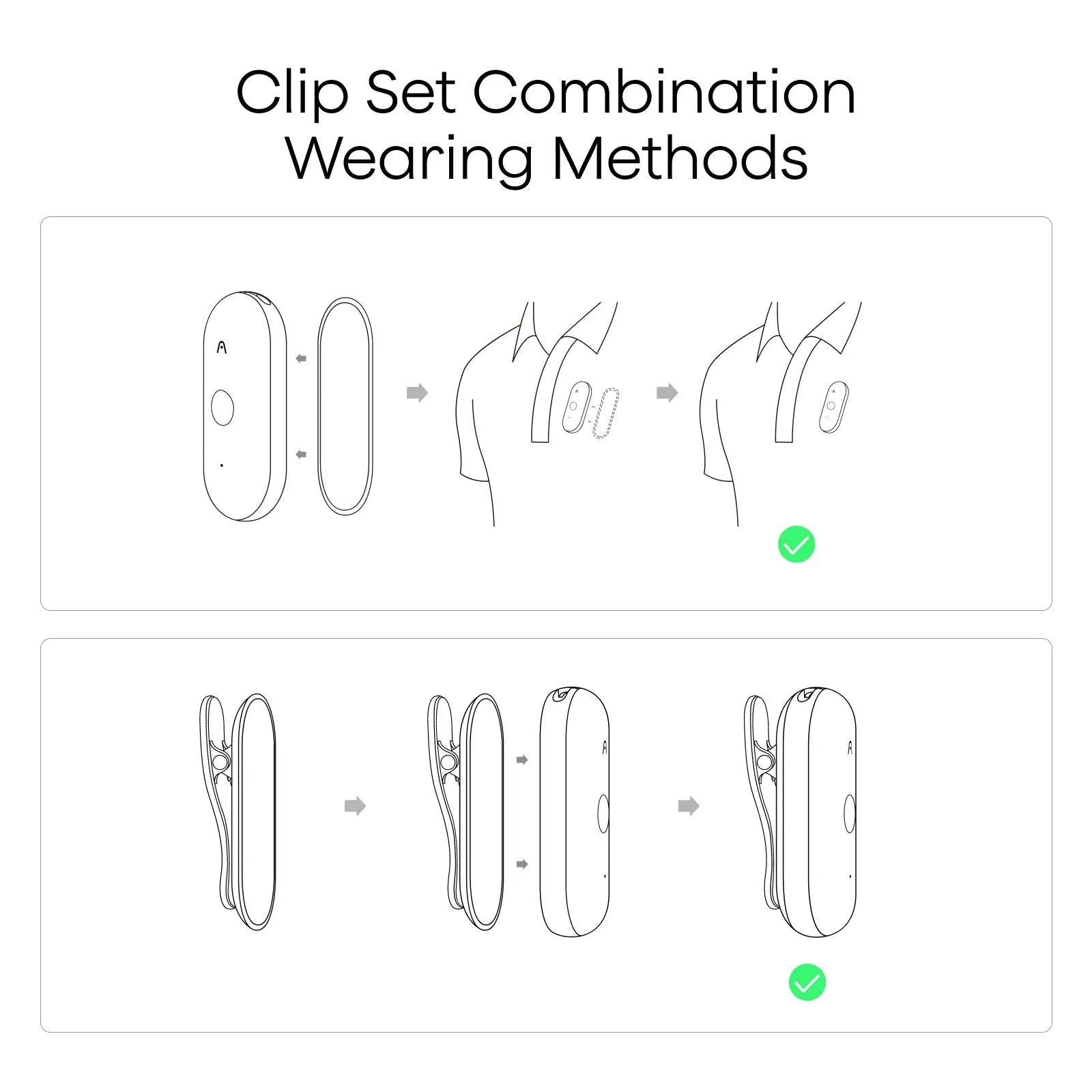 Clip & Pin magnético para Plaud NotePin S