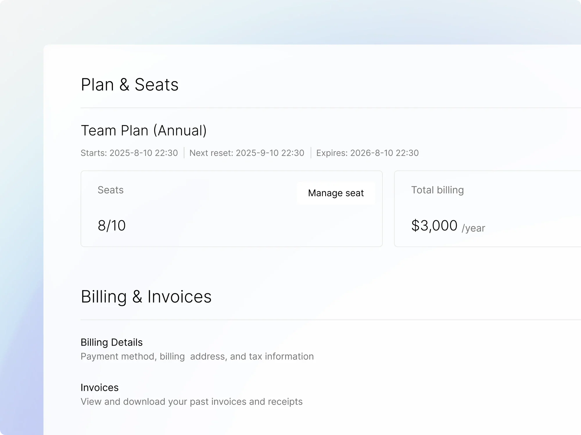 Centralized Billing